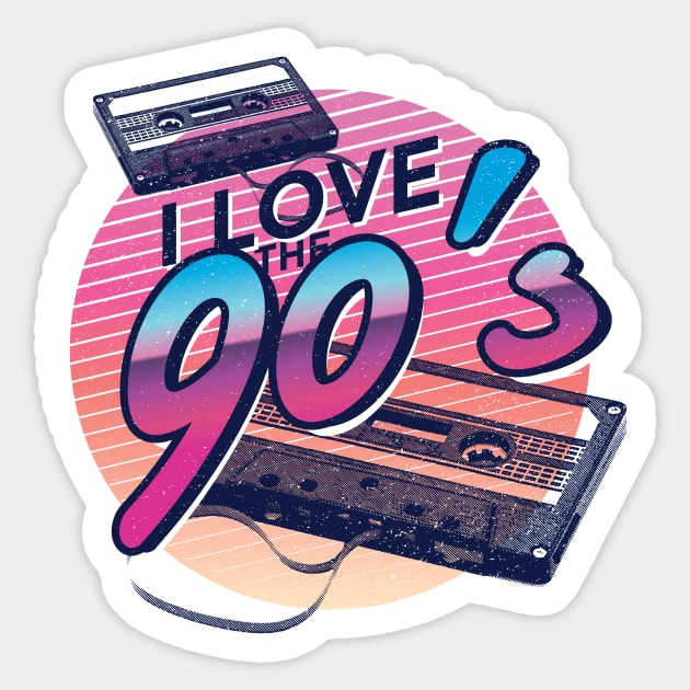 90s Music Lover Sticker by Urban_Vintage